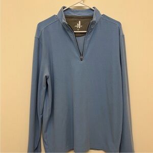 johnnie-O Light Blue Quarter-Zip Pullover